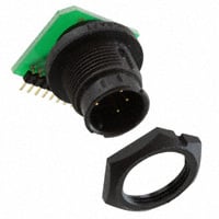 5 针位圆形连接器 插座,公形引脚 电路板,焊接 5 针位圆形连接器 插座,公形引脚 电路板,焊接