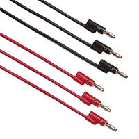 24.0", 36.0", 48.0" (609.60, 914.40, 1219.20mm) Banana Plug, Single, Stackable To Banana Plug, Single, Stackable Patch Cord 30VAC, 60VDC 24.0", 36.0", 48.0" (609.60, 914.40, 1219.20mm) Banana Plug, Single, Stackable To Banana Plug, Single, Stackable Patch Cord 30VAC, 60VDC