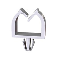 Cable Clip, Wire Saddle Natural Arrowhead 0.320" L x 0.160" H (8.13mm x 4.06mm) Cable Clip, Wire Saddle Natural Arrowhead 0.320" L x 0.160" H (8.13mm x 4.06mm)