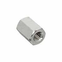 Sekskantavstandsskrue/-mutter Gjenget M3 Messing 0,315" (8,00mm) Sølv Sekskantavstandsskrue/-mutter Gjenget M3 Messing 0,315" (8,00mm) Sølv