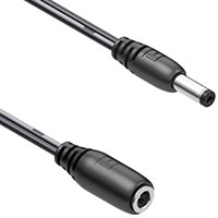 Cable Assembly 1.7mm ID, 4.75mm OD Jack to Plug Flat 6.0' (1.83m) Cable Assembly 1.7mm ID, 4.75mm OD Jack to Plug Flat 6.0' (1.83m)