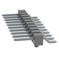 Connector kopstuk Opbouwmontage, rechte hoek 10 posities 0,100" (2,54mm) Connector kopstuk Opbouwmontage, rechte hoek 10 posities 0,100" (2,54mm)