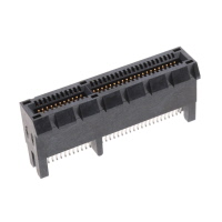 64 Position Female Connector PCI Express™ Gold 0.039" (1.00mm) Black 64 Position Female Connector PCI Express™ Gold 0.039" (1.00mm) Black