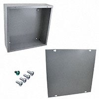 Junction Box Metal, Steel Gray Cover Included 12.008" L x 12.008" W (305.00mm x 305.00mm) X 4.016" (102.00mm) Junction Box Metal, Steel Gray Cover Included 12.008" L x 12.008" W (305.00mm x 305.00mm) X 4.016" (102.00mm)
