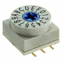 Dip Switch Hexadecimal Complement 16 Position Surface Mount Rotary for Tool Actuator 150mA 24VDC Dip Switch Hexadecimal Complement 16 Position Surface Mount Rotary for Tool Actuator 150mA 24VDC