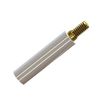 圆形支座 有螺纹 M3 尼龙,黄铜插件 2.953"(75.00mm) 天然 圆形支座 有螺纹 M3 尼龙,黄铜插件 2.953"(75.00mm) 天然