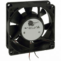 Fan Tubeaxial 24VDC Square - 92mm L x 92mm H Ball 45.0 CFM (1.26m³/min) 2 Wire Leads Fan Tubeaxial 24VDC Square - 92mm L x 92mm H Ball 45.0 CFM (1.26m³/min) 2 Wire Leads