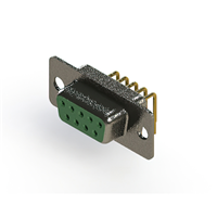 9 Position D-Sub Receptacle, Female Sockets Connector 9 Position D-Sub Receptacle, Female Sockets Connector