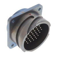 37 Position Circular Connector Receptacle, Male Pins Crimp 37 Position Circular Connector Receptacle, Male Pins Crimp