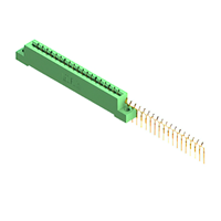 38 Position Female Connector Non Specified - Single Edge Gold 0.156" (3.96mm) Green 38 Position Female Connector Non Specified - Single Edge Gold 0.156" (3.96mm) Green