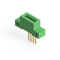 5 Position Female Connector Non Specified - Single Edge Gold 0.100" (2.54mm) Green 5 Position Female Connector Non Specified - Single Edge Gold 0.100" (2.54mm) Green