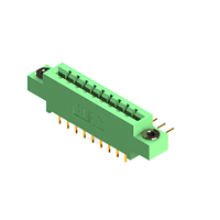 18 Position Female Connector Non Specified - Dual Edge Gold 0.156" (3.96mm) Green 18 Position Female Connector Non Specified - Dual Edge Gold 0.156" (3.96mm) Green