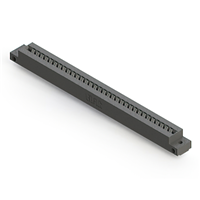 64 Position Female Connector Non Specified - Dual Edge Tin 0.156" (3.96mm) Black 64 Position Female Connector Non Specified - Dual Edge Tin 0.156" (3.96mm) Black