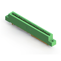 62 Position Femelle Connecteur Non spécifié - double bord Or 0,100 po (2,54mm) Vert 62 Position Femelle Connecteur Non spécifié - double bord Or 0,100 po (2,54mm) Vert