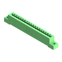 18 Position Female Connector Non Specified - Single Edge Gold 0.156" (3.96mm) Green 18 Position Female Connector Non Specified - Single Edge Gold 0.156" (3.96mm) Green