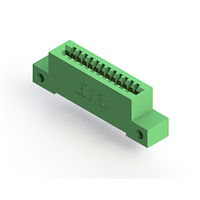 12 Position Female Connector Non Specified - Single Edge Gold 0.100" (2.54mm) Green 12 Position Female Connector Non Specified - Single Edge Gold 0.100" (2.54mm) Green