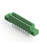 8 Position Female Connector Non Specified - Single Edge Tin 0.156" (3.96mm) Green 8 Position Female Connector Non Specified - Single Edge Tin 0.156" (3.96mm) Green