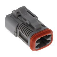 4 Rectangular Connectors - Housings Plug Gray 4 Rectangular Connectors - Housings Plug Gray