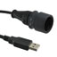 CBL USB2.0 A PLUG-B PLUG W/COUPL