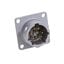 SQUARE FLANGE RECEPTACLE, WITHOU