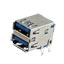 CONN RCPT USB3.0 TYPEA STACK R/A
