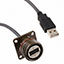 CBL USB2.0 A RCPT-A PLUG W/COUPL