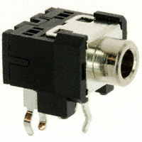 Auricular de 3.50mm (0.141", 1/8", mini clavija) Jack telefónico Estéreo (3 conductores, TRS) Conector Clavija ondulada