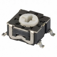 Dip Switch BCD 10 Position Surface Mount Rotary for Tool Actuator 100mA 30VDC