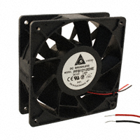 Fan Tubeaxial 12VDC Square - 120mm L x 120mm H Ball 181.3 CFM (5.08m³/min) 2 Wire Leads