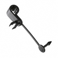 Cable Clamp, P-Type Black Push In 0.374" (9.50mm)