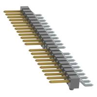 Steckverbinder, Steckleiste Oberflächenmontage, rechtwinklig 23 positionen 0,100" (2,54mm)