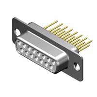 15 Position D-Sub Receptacle, Female Sockets Connector