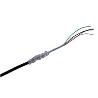 4 Conductor Multi-Conductor Cable Black 30 AWG Braid 100.0' (30.5m)