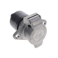 7 Position Circular Connector Receptacle, Male Pins Solder Tabs