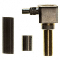 同轴开关 - 4mm 插头直径 连接器 插头，公引脚 50 欧姆 自由悬挂，直角 焊接