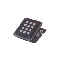 Keypad Switch 12 Transparent Key Cap Keys Conductive Rubber Contacts Matrix Output Illuminated - White 0.05A @ 24VDC