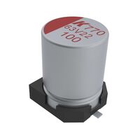 180 µF 25 V 鋁質 - 聚合物電容 徑向、Can - SMD 29mOhm 125°C 時為 2000 小時