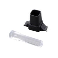 Light Pipe Single Green Rigid Board Mount, Press Fit