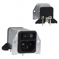 电源接入连接器 插座，公插片 - 模块 IEC 320-C14 面板安装，法兰；通孔