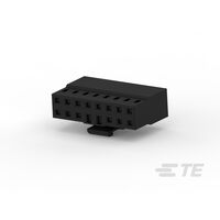 16 Rectangular Connectors - Housings Receptacle Black 0.079" (2.00mm)