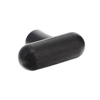 Glatt Knöpfe M8 x 1,25 Welle mit keine Anzeige Polypropylen Schwarz