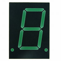 Display Modules - LED Character and Numeric Green 7-Segment 1 Character Common Cathode 2.1V 10mA 1.090" H x 0.786" W x 0.330" D (27.69mm x 19.96mm x 8.38mm) 18-DIP (0.600", 15.24mm), 12 Leads