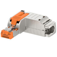 プラグ モジュラコネクタ 8p4c（RJ-45、Ethernet） 極 シールド付き Cat5e IDC