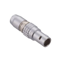 3 针位圆形连接器 插头，公引脚 焊杯