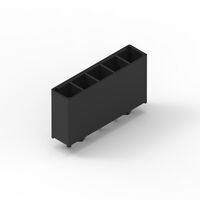 针座连接器 通孔 5 位置 0.224"（5.70mm）