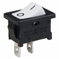 Rocker Switch SPST 16A (AC) 125 V Panel Mount, Snap-In