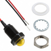 LED Schalttafelanzeige Gelb Diffundiert 160° 2V 20mA Drahtleitungen - 5,9" (150,00mm)