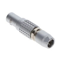 6 Position Circular Connector Plug, Male Pins Solder Cup