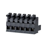 9 Position Terminal Block Plug, Female Sockets 0.200" (5.08mm) 180° Free Hanging (In-Line)