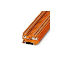 Terminal Block Connector 3 Position Feed Through Orange 14-26 AWG